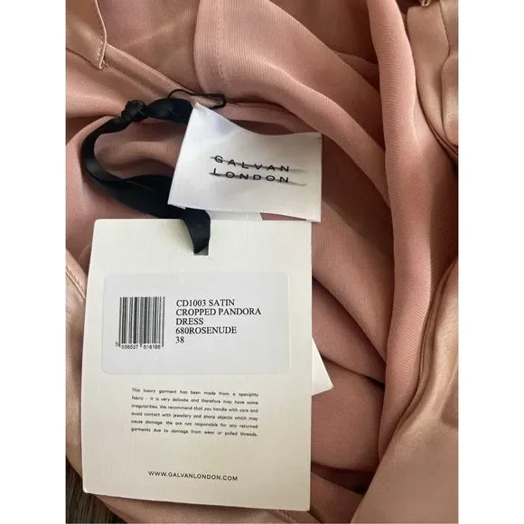 Galvan Pandora Satin Halterneck Midi-Dress - Picture 13 of 13